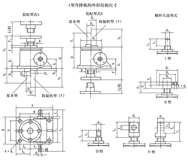 SWL蝸輪絲桿升降機(jī)裝配圖